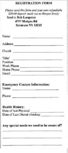 canoe trip registration