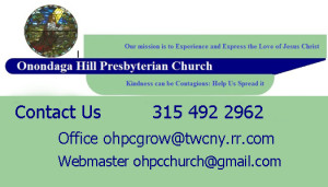 church business card